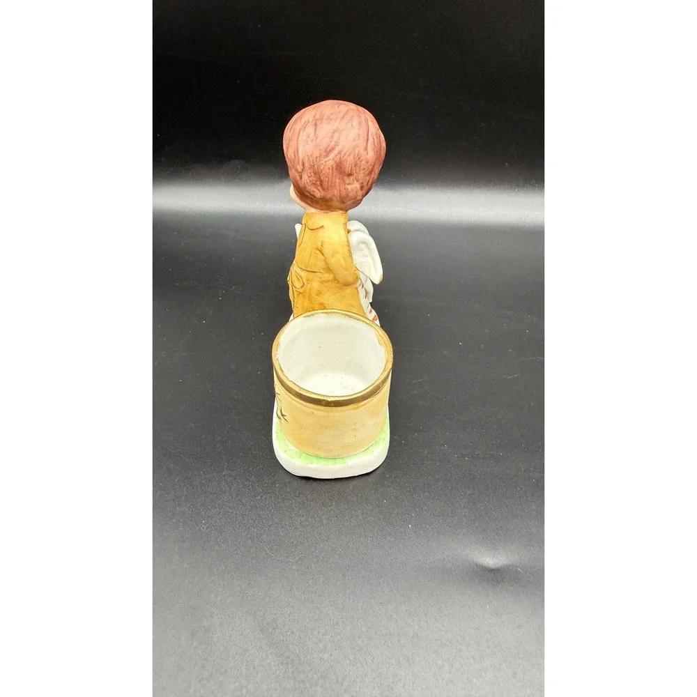 Vintage Jasco Little Luvkins Angel with Lamb Figurine Toothpick Holder